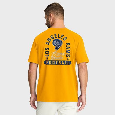 Men's Fanatics Gold Los Angeles Rams Fluid Motion Legacy T-Shirt