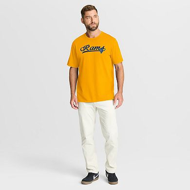 Men's Fanatics Gold Los Angeles Rams Fluid Motion Legacy T-Shirt