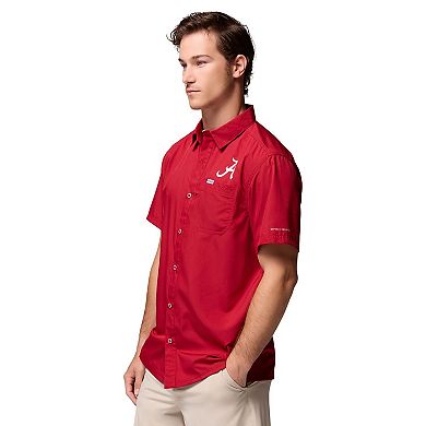 Men's Columbia Crimson Alabama Crimson Tide Slack Tide Camp Button-Up Shirt