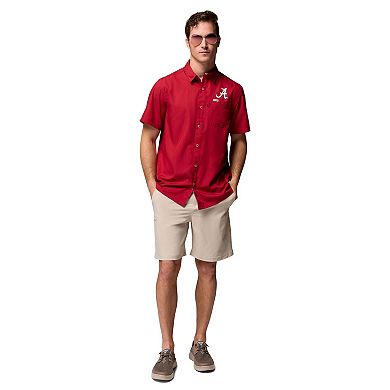 Men's Columbia Crimson Alabama Crimson Tide Slack Tide Camp Button-Up Shirt