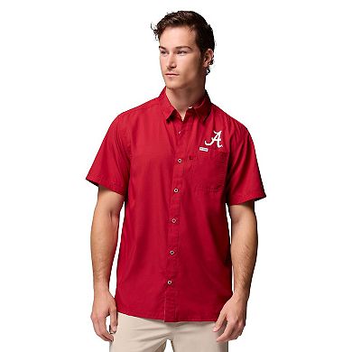 Men's Columbia Crimson Alabama Crimson Tide Slack Tide Camp Button-Up Shirt
