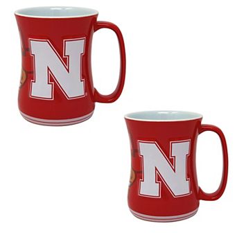 Nebraska Huskers 16oz. Sculpted Barista Mug Two-Pack
