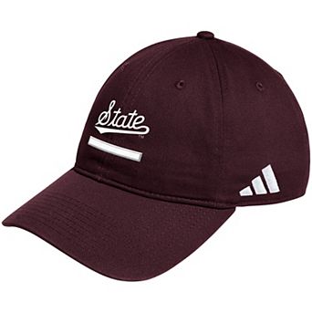 Men's adidas Maroon Mississippi State Bulldogs Locker Room Adjustable Slouch Hat