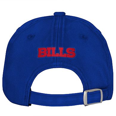 Girls Youth Outerstuff Royal Buffalo Bills Gridiron Adjustable Hat