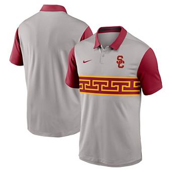 Men's Nike Gray/Cardinal USC Trojans Vapor Performance Polo
