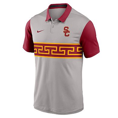 Men's Nike Gray/Cardinal USC Trojans Vapor Performance Polo