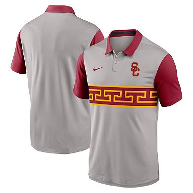 Men's Nike Gray/Cardinal USC Trojans Vapor Performance Polo