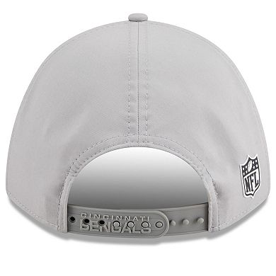 Men's New Era Gray Cincinnati Bengals 2025 Sideline M-Crown 9FORTY Adjustable Hat