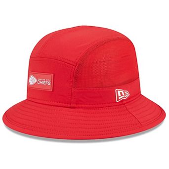 Men's New Era Red Kansas City Chiefs 2025 Sideline Bucket Hat