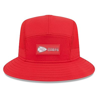 Men's New Era Red Kansas City Chiefs 2025 Sideline Bucket Hat