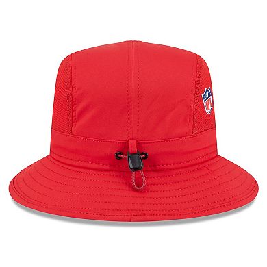 Men's New Era Red Kansas City Chiefs 2025 Sideline Bucket Hat