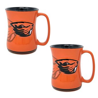 Oregon State Beavers 16oz. Sculpted Barista Mug Two-Pack