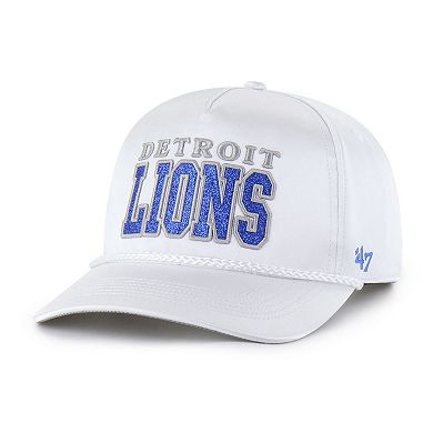 Women's '47 White Detroit Lions Outspoken Hitch Adjustable Hat