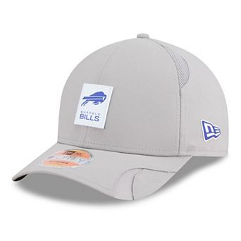 Men's New Era Gray Buffalo Bills 2025 Sideline M-Crown 9FORTY Adjustable Hat