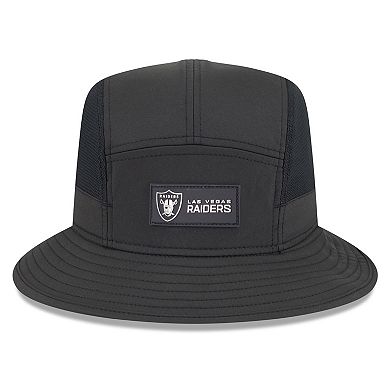 Men's New Era Black Las Vegas Raiders 2025 Sideline Bucket Hat