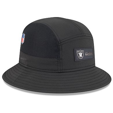 Men's New Era Black Las Vegas Raiders 2025 Sideline Bucket Hat