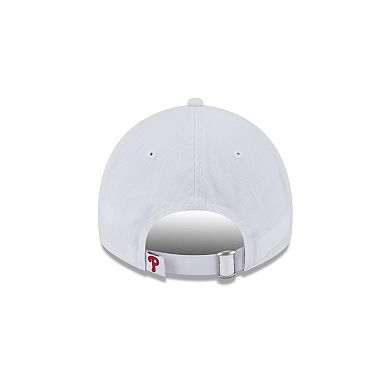 Women's New Era White Philadelphia Phillies Team Fan 9TWENTY Adjustable Hat