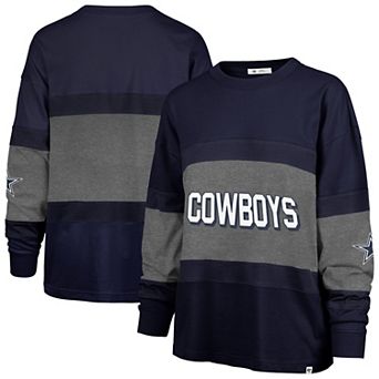 Women's '47 Navy Dallas Cowboys Breezyway Archive Long Sleeve T-Shirt
