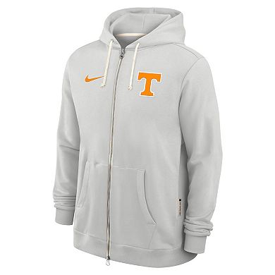 Men's Nike Gray Tennessee Volunteers 2025 Sideline Standard Issue Dri-FIT Full-Zip Hoodie