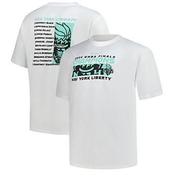 Men's Fanatics White New York Liberty 2024 WNBA Championship Big & Tall Roster T-Shirt