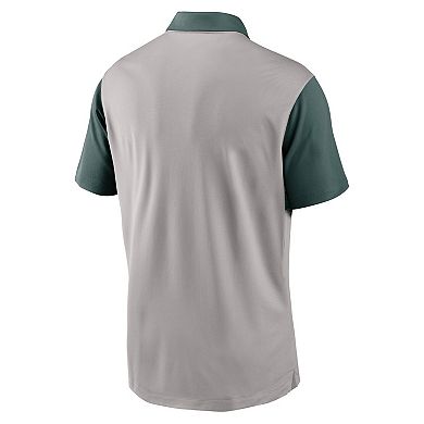 Men's Nike Gray/Green Michigan State Spartans Vapor Performance Polo