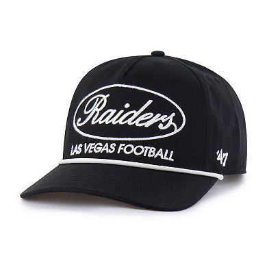 Men's '47 Black Las Vegas Raiders Foundational Hitch Adjustable Hat