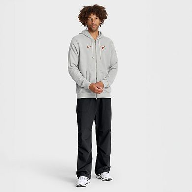 Men's Nike Gray Texas Longhorns 2025 Sideline Standard Issue Dri-FIT Full-Zip Hoodie