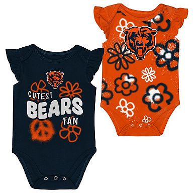 Girls Newborn & Infant Outerstuff Chicago Bears The Sunshine Two-Piece Bodysuit Set