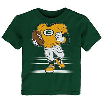 Toddler Outerstuff Green Green Bay Packers Game Fit T-Shirt
