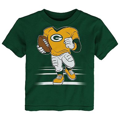 Toddler Outerstuff Green Green Bay Packers Game Fit T-Shirt