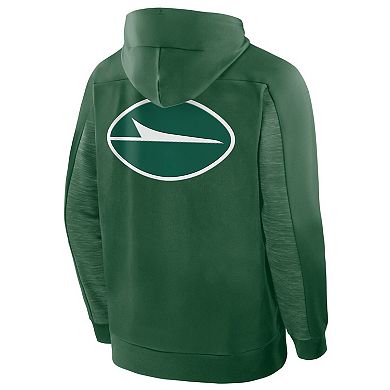 Men's Fanatics Green New York Jets Checkdown Pass Full-Zip Hoodie