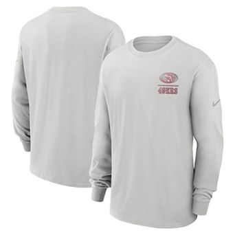 Men's Nike Gray San Francisco 49ers Essential Heavy Max90 Long Sleeve T-Shirt