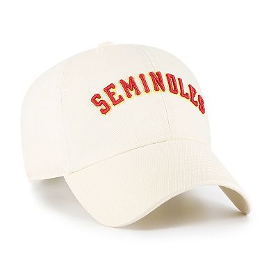 Men's '47 Sand Florida State Seminoles Vault Clean Up Adjustable Hat