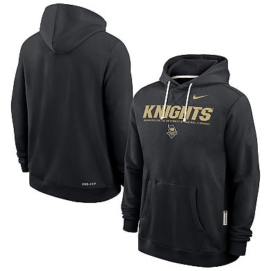 Men's Nike Black UCF Knights 2025 Sideline Dri-FIT Hoodie