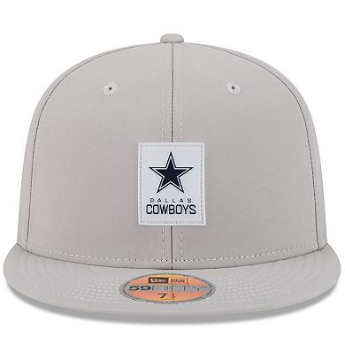 Men's New Era Gray Dallas Cowboys 2025 Sideline 59FIFTY Fitted Hat