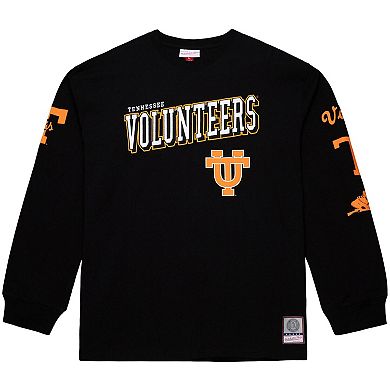 Men's Mitchell & Ness Black Tennessee Volunteers Training Camp Long Sleeve T-Shirt