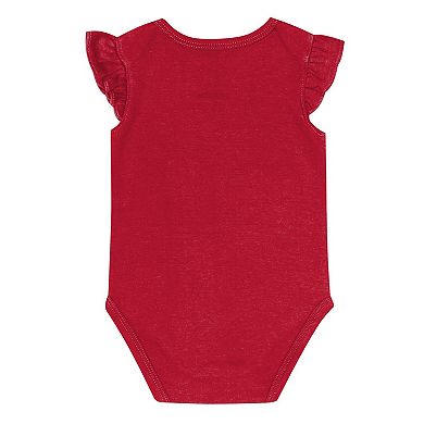 Girls Newborn & Infant Outerstuff Scarlet/Gold San Francisco 49ers The Sunshine Two-Piece Bodysuit Set