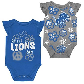Girls Newborn & Infant Outerstuff Detroit Lions The Sunshine Two-Piece Bodysuit Set