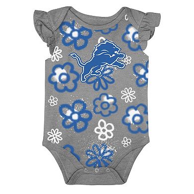 Girls Newborn & Infant Outerstuff Detroit Lions The Sunshine Two-Piece Bodysuit Set