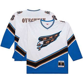 Men's Mitchell & Ness Alexander Ovechkin White Washington Capitals Big & Tall 2005/06 Power Play Jersey