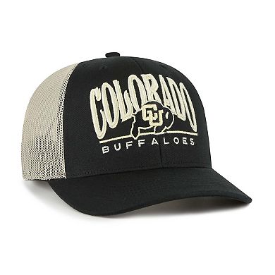 Men's '47 Black Colorado Buffaloes Arid Adjustable Trucker Hat