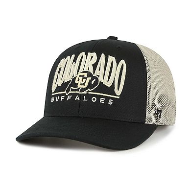 Men's '47 Black Colorado Buffaloes Arid Adjustable Trucker Hat