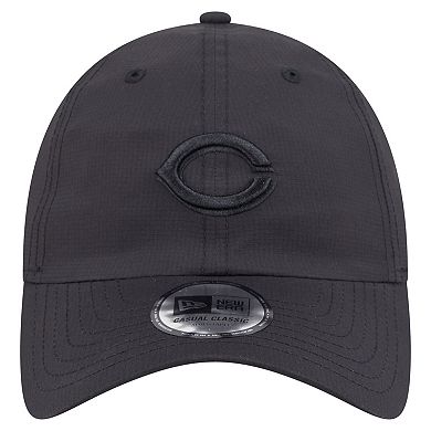 Men's New Era Black Cincinnati Reds Ripstop Casual Classic Adjustable Hat