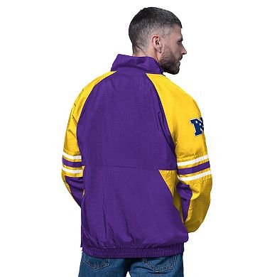 Men's Starter Purple Minnesota Vikings Prospect Half-Zip Pullover
