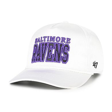 Women's '47 White Baltimore Ravens Outspoken Hitch Adjustable Hat