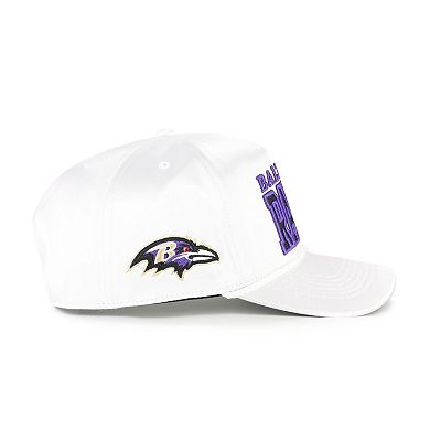 Women's '47 White Baltimore Ravens Outspoken Hitch Adjustable Hat