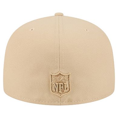 Men's New Era Light Beige Cincinnati Bengals Color Pack A-Frame 59FIFTY Fitted Hat