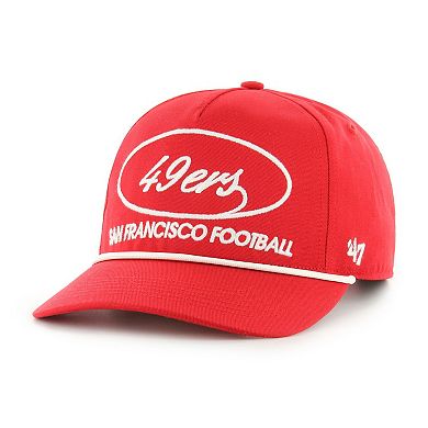 Men's '47 Scarlet San Francisco 49ers Foundational Hitch Adjustable Hat