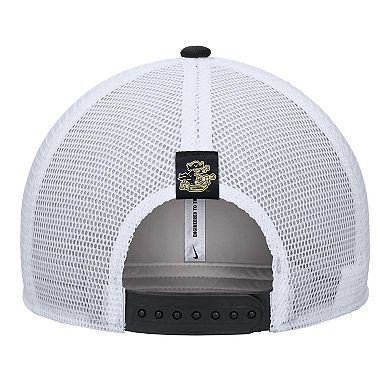 Men's Nike Black Vanderbilt Commodores Vintage Arch Rise Performance Trucker Adjustable Hat