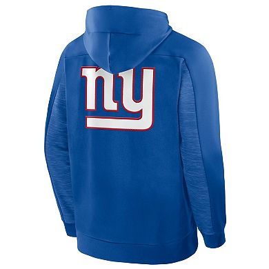 Men's Fanatics Royal New York Giants Checkdown Pass Full-Zip Hoodie